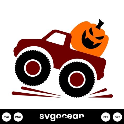 Truck With Pumpkin Svg vector for instant download - Svg Ocean — svgocean