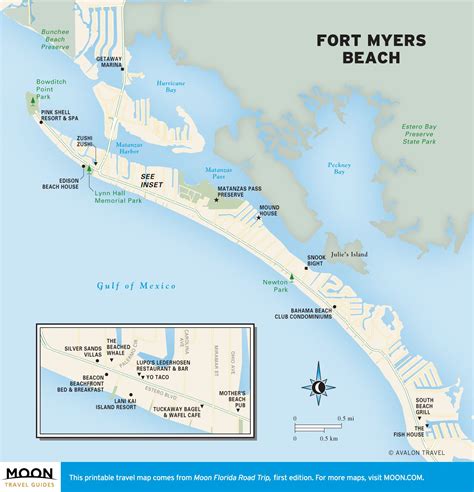 Fort Myers Beaches Map | Beach Map