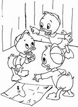 Cartoon Disney Huey Dewey Louie Colouring Sheets Printable For  sketch template