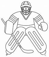 Hockey Goalie coloring Page  ColouringPages sketch template