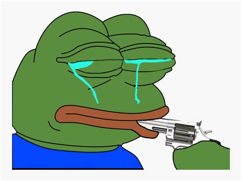 Clip Art Sad Pepe Png - Pepe The Frog Depressed, Transparent Png , Transparent Png Image - PNGitem