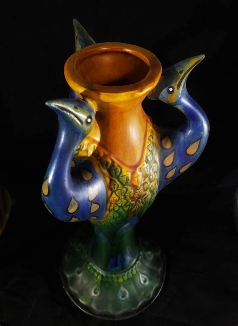 Peacock Pottery Vase - Where/When/Who/Why? | Antiques Board