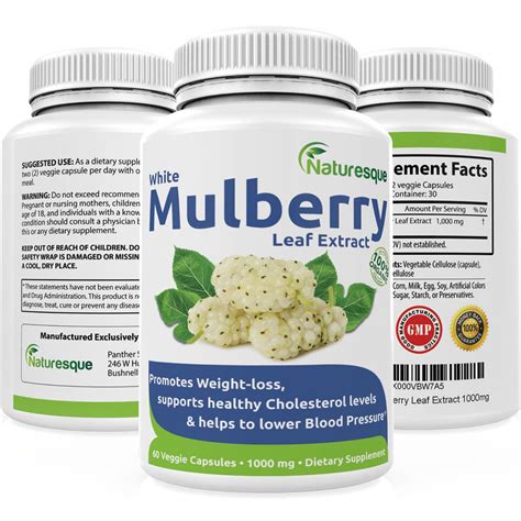 Naturesque White Mulberry Leaf Extract | 1000mg | Low