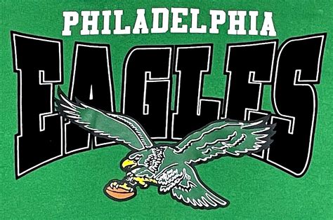 Philadelphia Eagles Throwback Logo Football NFL Hoodie Sweatshirt Kelly New Men | eBay