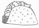 Taco Coloring Sheets For Kids sketch template