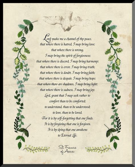 St Francis Prayer Printable