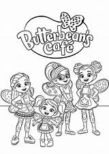 Characters From Butterbeans Cafe Coloring Page  Free Printable sketch template