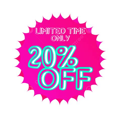 20 Percent Off Label Design, 20 Off, 20 Off Offer, 20 Off Label Design PNG and Vector with ...