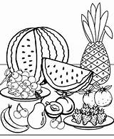 Watermelon Fruit Coloring Page » Turkau sketch template
