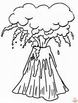 Volcano Coloring Pages  Free Printable Sheets For Kids sketch template