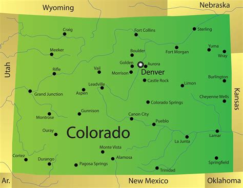 Large Detailed Map Of Colorado