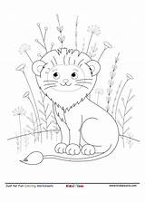 Cute Smiling Lion coloring Page  KidzeZone sketch template