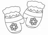 Mitten Coloring Page Printable sketch template