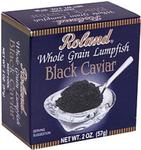 Roland Black Whole Grain Lumpfish 2 Oz Caviar - 12 pkg, Nutrition ...