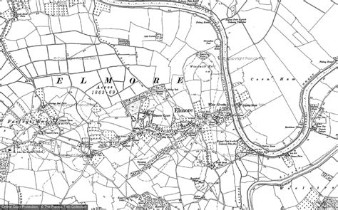 Historic Ordnance Survey Map of Elmore, 1883 - 1884