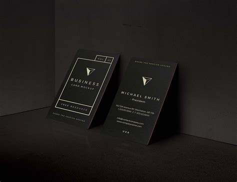 Horizontal Vertical Modern Business Card Free Mockup - vrogue.co