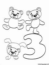 Number 3 Coloring Pages  Home sketch template