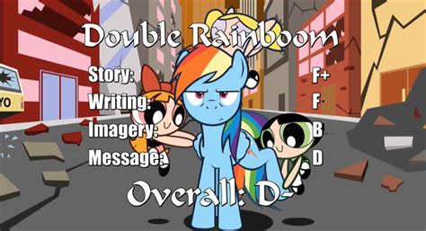 #425631 - safe, rainbow dash, double rainboom, blossom (powerpuff girls ...