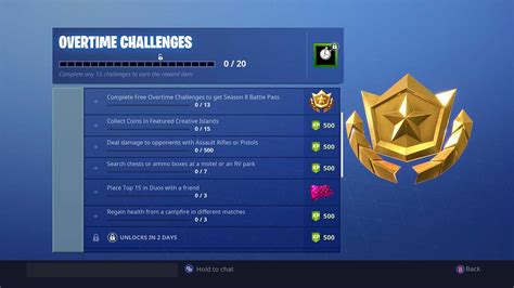 Complete Overtime Challenges How to Get Free Battle Pass in Fortnite ...