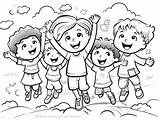 Happy Coloring Page For Kids  Free Printable Books sketch template