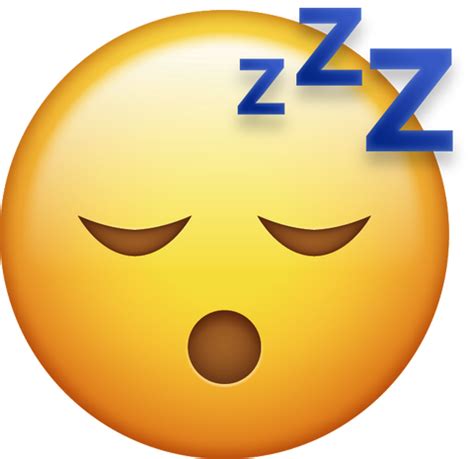 Sleeping Emoji [Free Download IOS Emojis] | Emoji Island