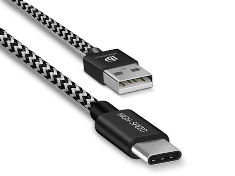 USB naar USB-C Kabel 100cm | Nylon Geweven