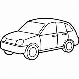 car outline coloring Book Page Line Art Illustration Digital Drawing  sketch template