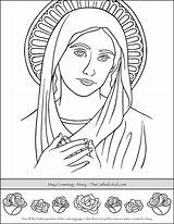 Blessed Virgin Mary Pencil Coloring Pages sketch template