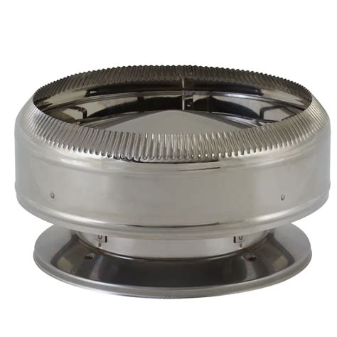 SuperVent 8-in W x 4.5-in L Stainless Steel Round Chimney Cap in the ...