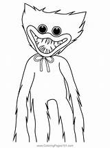 Huggy Wuggy Coloring Page For Kids  Free Printable sketch template
