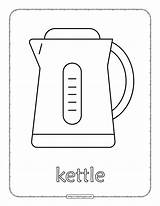 Tea Kettle Coloring Pages sketch template