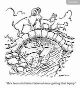 Three Billy Goats Gruff Coloring Pages The Three  sketch template