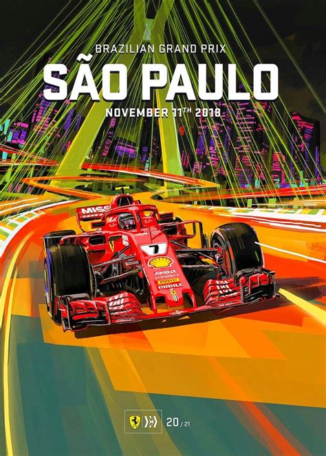 2018 Brazil GP - Scuderia Ferrari's dramatic poster for the Brazilian ...