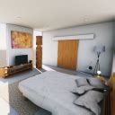 Minimalist ArchViz Bedroom