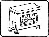 Stove Coloring Drawing Clipart Oven Do2learn Cliparts Pages Pan Sketch  sketch template