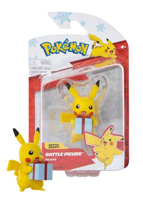 Pokemon Battle Ready! Holiday Pikachu Battle Figure