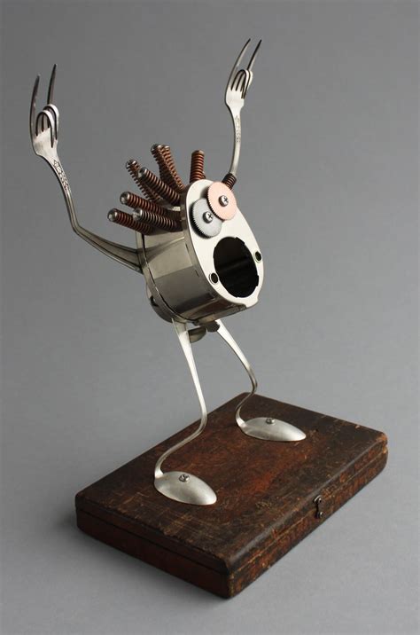 Found Object Robot Assemblage Sculpture By Brian Marshall | Flickr