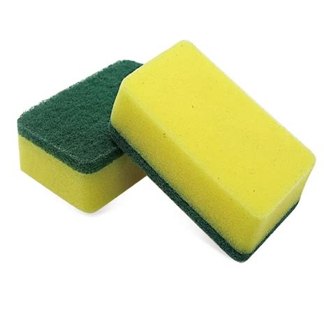 Polyurethane Foam Scrub Cleaning Kitchen Sponge With Scouring Pad - Buy ...