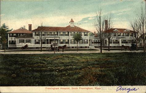 Framingham Hospital Massachusetts Postcard