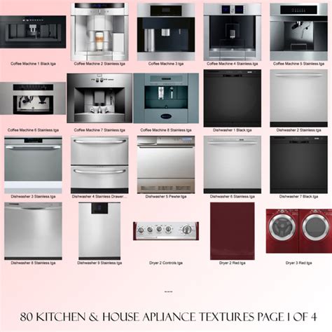 Second Life Marketplace - Kitchen Appliance Textures / Kitchen Textures