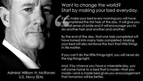 Want to change the world? Start by making your bed everyday. —@billmcraven #mondaymotivation ...