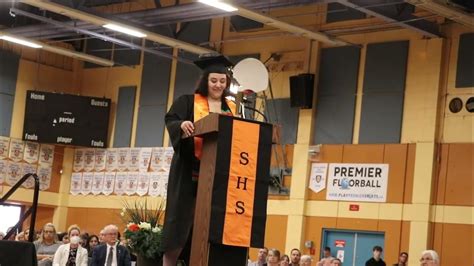 Sackville High School Graduation - Class of 2023 VALEDICTORY ADDRESS Nadia Corn - YouTube