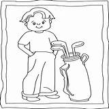 Golf Coloring Book  Easy And Fun Pages For Kids Made sketch template