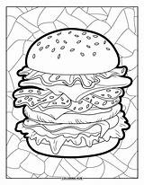 85  Cheeseburger Coloring Pages For Kids & Adults Free Printable PDFs sketch template