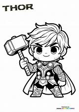 Thor  Coloring Pages For Kids Free And Easy Print Or Download sketch template
