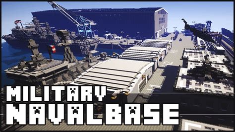 Minecraft - Military Base / Naval Base with Epic Secret! - YouTube