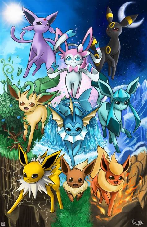 Eeveelutions! by PokuriMio on DeviantArt | Immagini pokemon, Disegno di animali, Immagini