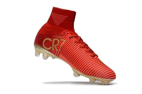 2021 2019 New CR7 Kids Soccer Shoes Red Gold Mercurial Unisex Superfly ...