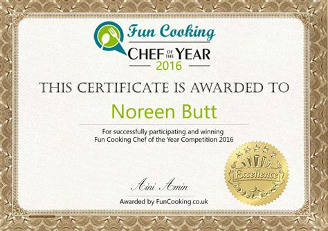 Fun cooking chef of the year competition 2016- Funcooking