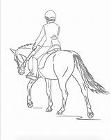 Real Horse Riding Coloring Pages To Print & book For Kids sketch template